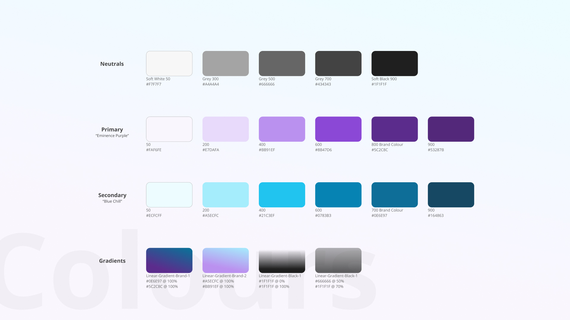 Flex Brand & UI Colours