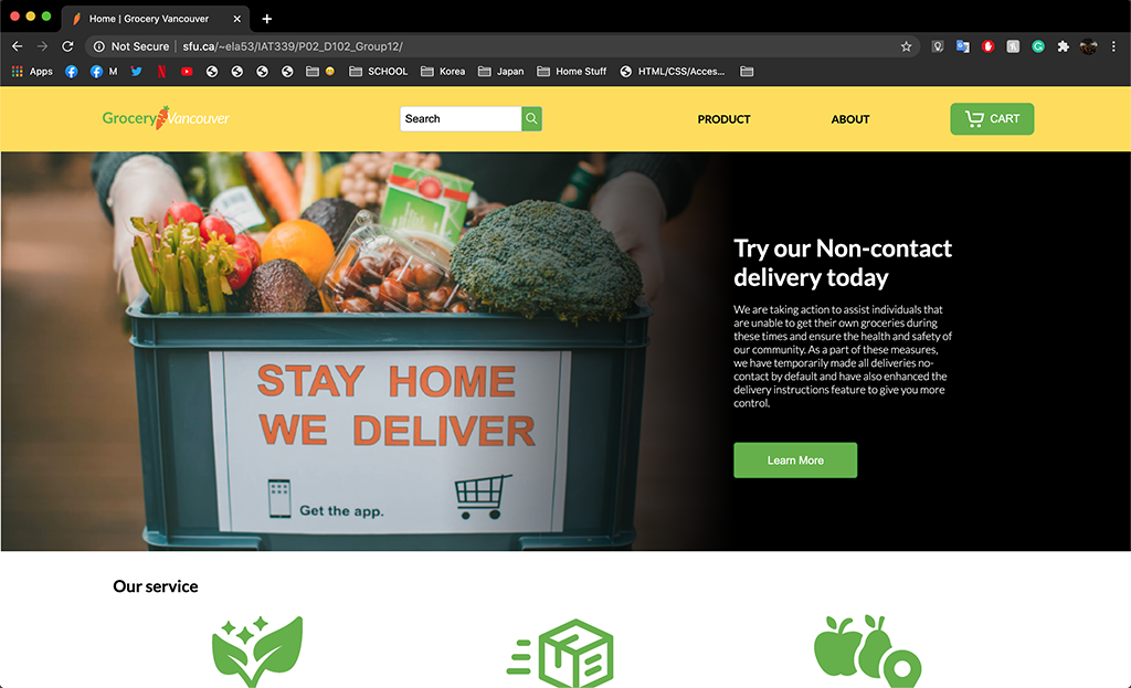 Final Website Landing Page